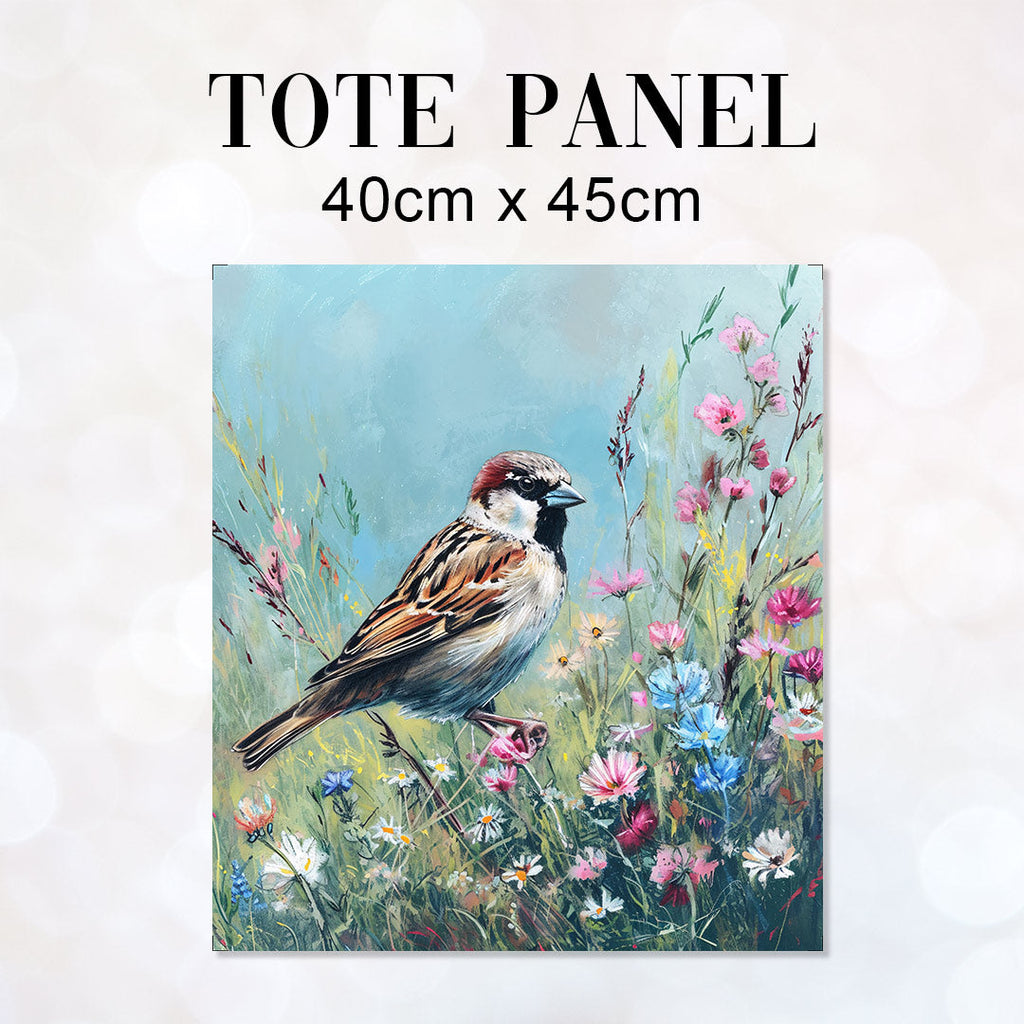 TOTE Spring Sparrow Fabric Bag Panel TP-211