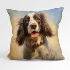 CUSHION Fabric Panel Happy Springer Spaniel CP-22