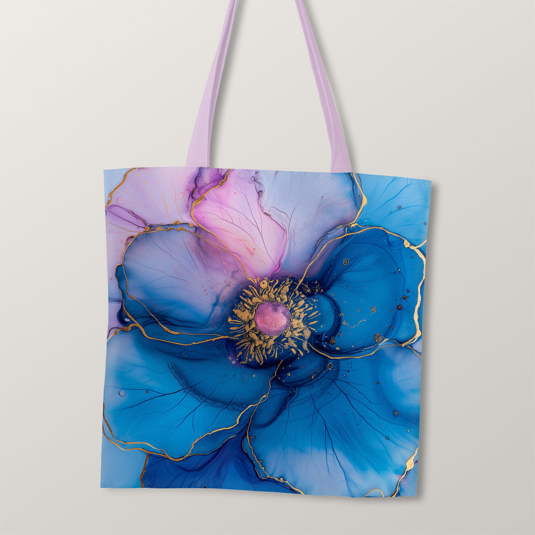 TOTE Fabric Bag Panel Abstract Ink Flower 3 TP-223