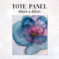 TOTE Fabric Bag Panel Abstract Ink Flower 4 TP-224