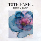 TOTE Fabric Bag Panel Abstract Ink Flower 4 TP-224