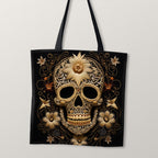 TOTE Fabric Bag Panel Golden Skull TP-242