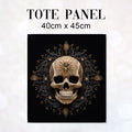 TOTE Fabric Bag Panel Gothic Skull TP-243