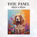 TOTE Golden Springer Spaniel TP-25 Fabric Bag Panel