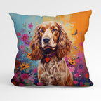 CUSHION Fabric Panel Golden Springer Spaniel CP-25