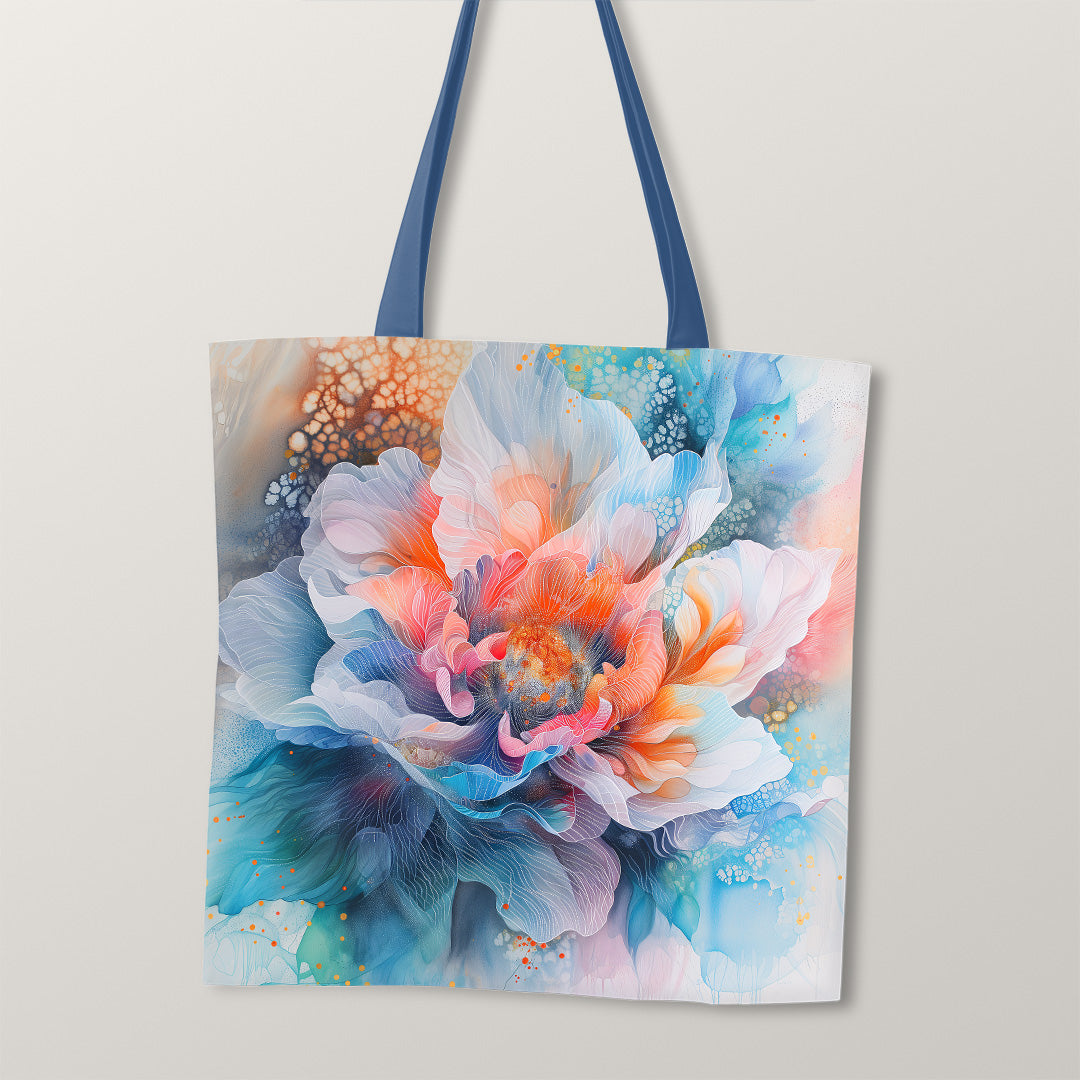 TOTE Fabric Bag Panel Floral Fantasia Aquaflora TP-252