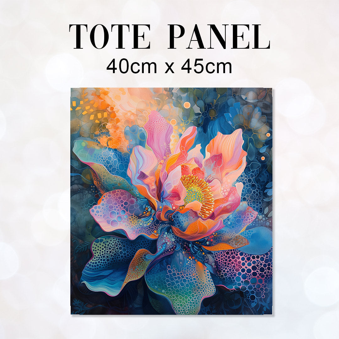 TOTE Fabric Bag Panel Floral Fantasia Cosmic TP-253