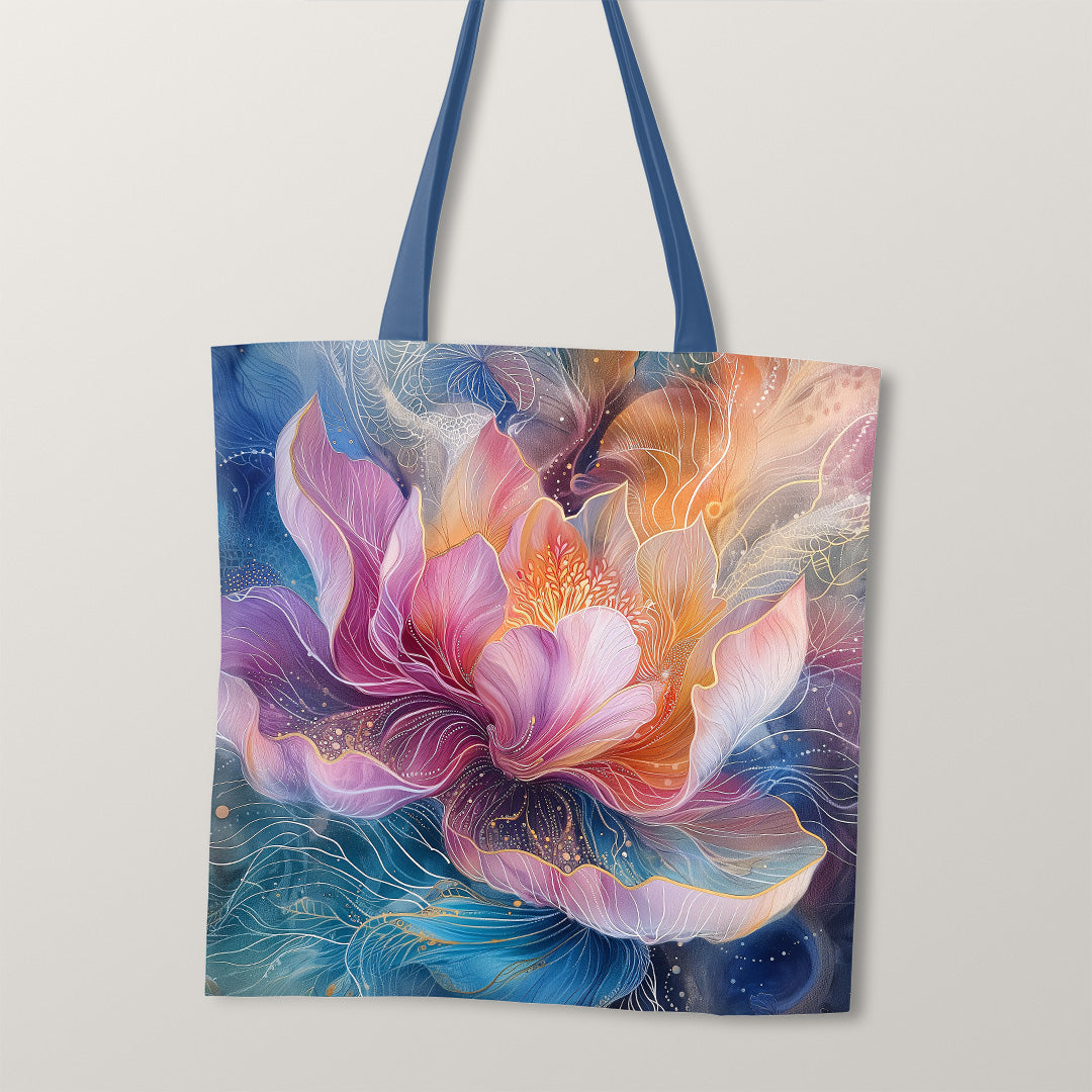 TOTE Fabric Bag Panel Floral Fantasia Luminous Petals TP-256