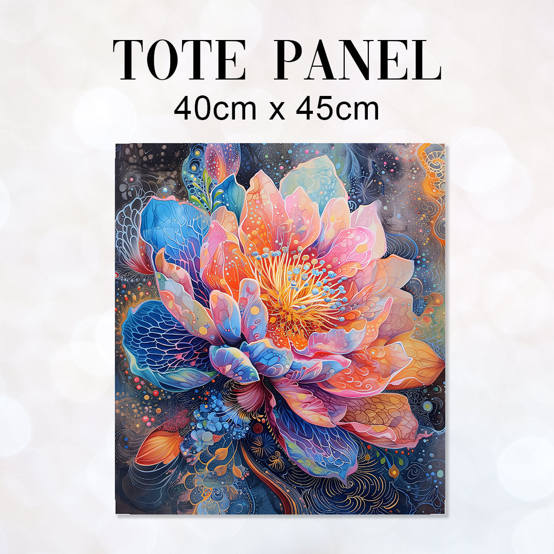TOTE Fabric Bag Panel Floral Fantasia Magic TP-257