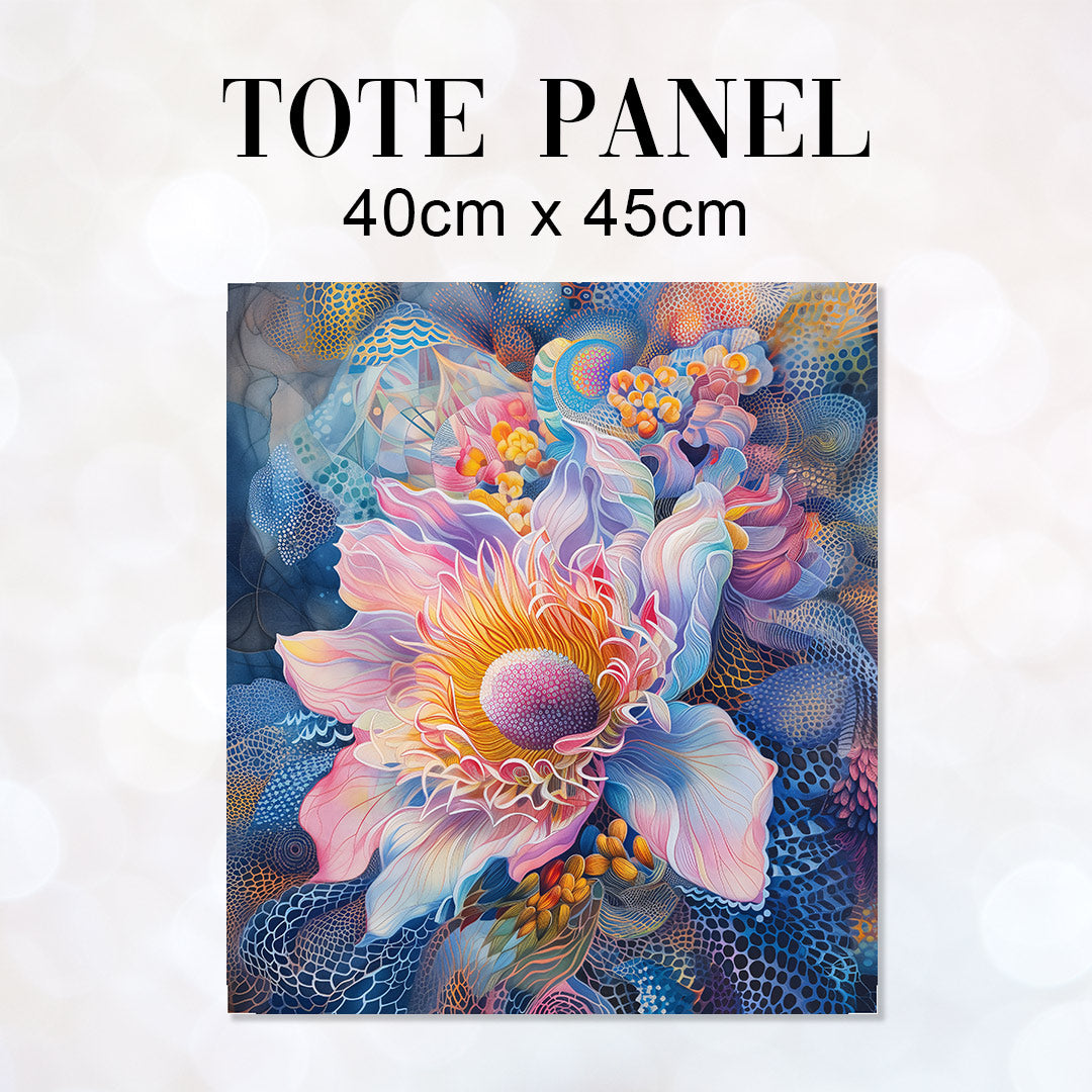 TOTE Fabric Bag Panel Floral Fantasia Spectrum Florale TP-258