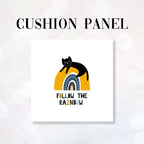 CUSHION Fabric Panel Follow The Rainbow CP-28