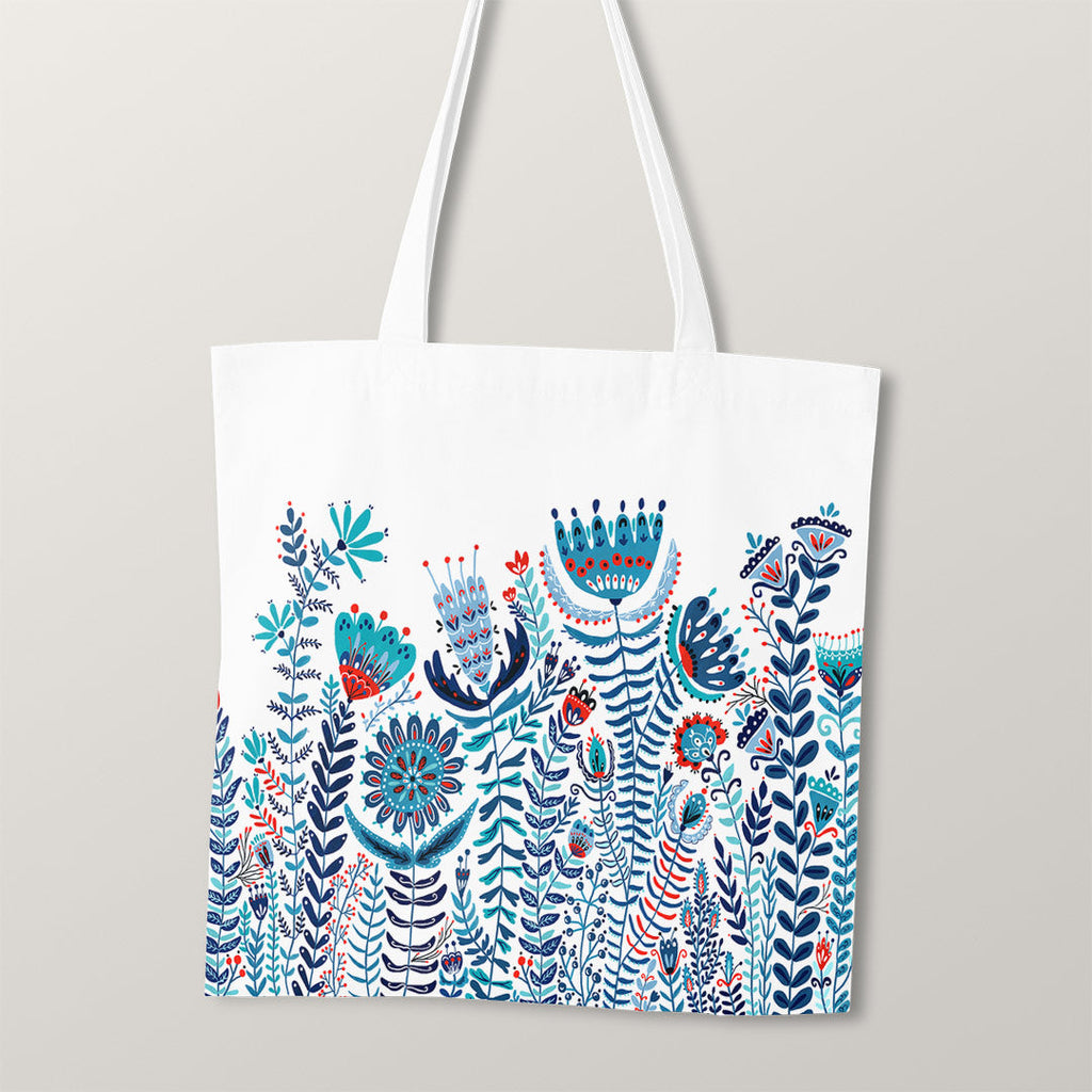 TOTE Folk Floral TP-29 Fabric Bag Panel