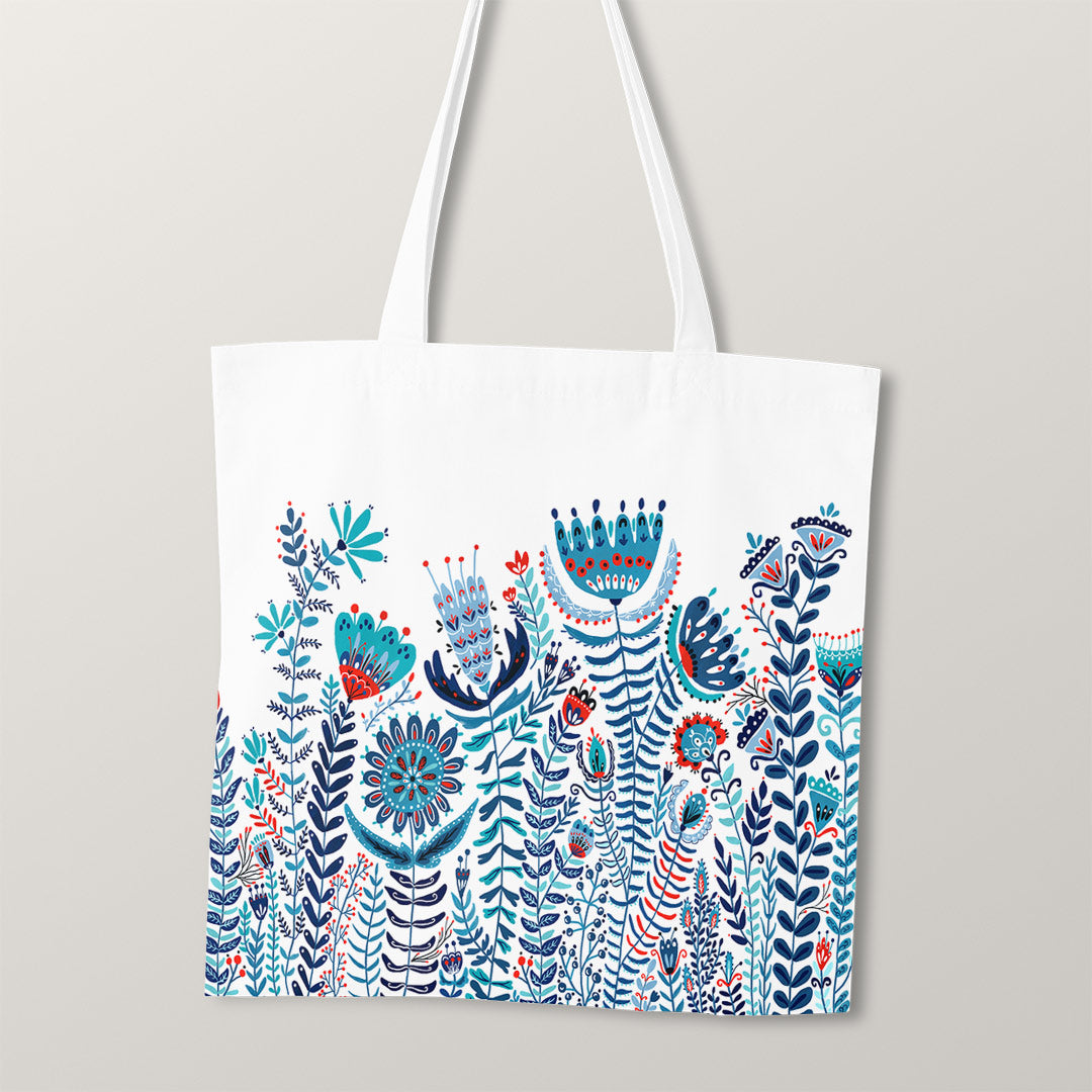 TOTE Folk Floral TP-29 Fabric Bag Panel