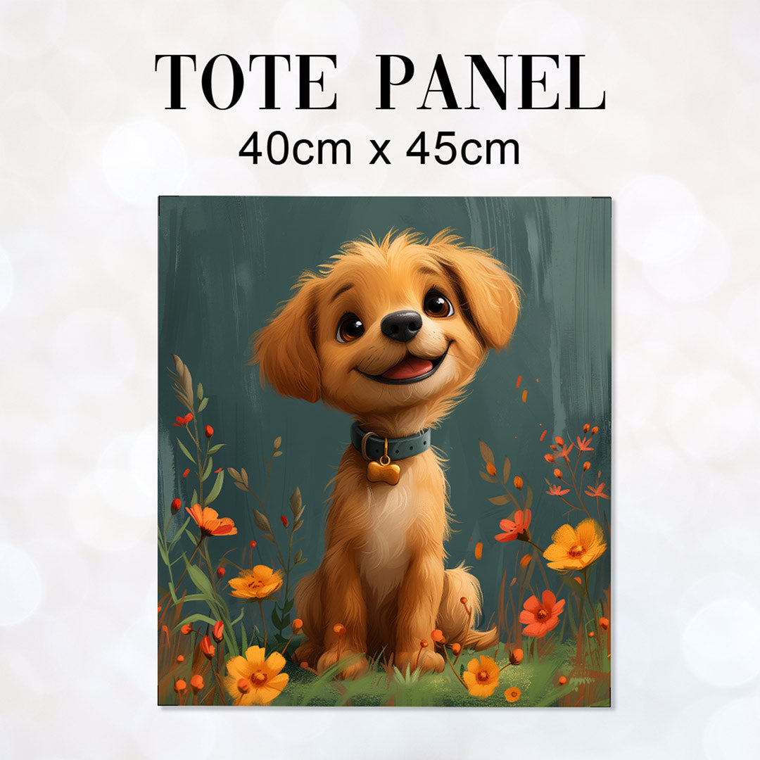 TOTE Fabric Bag Cute Dog Ruff TP-313