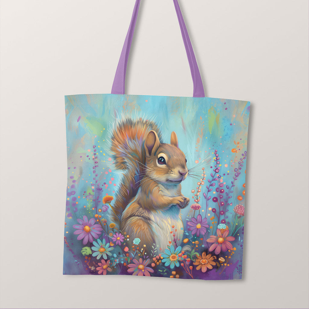 TOTE Fabric Bag Pastel Squirrel TP-320