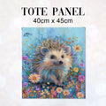 TOTE Fabric Bag Pastel Hedgehog TP-323