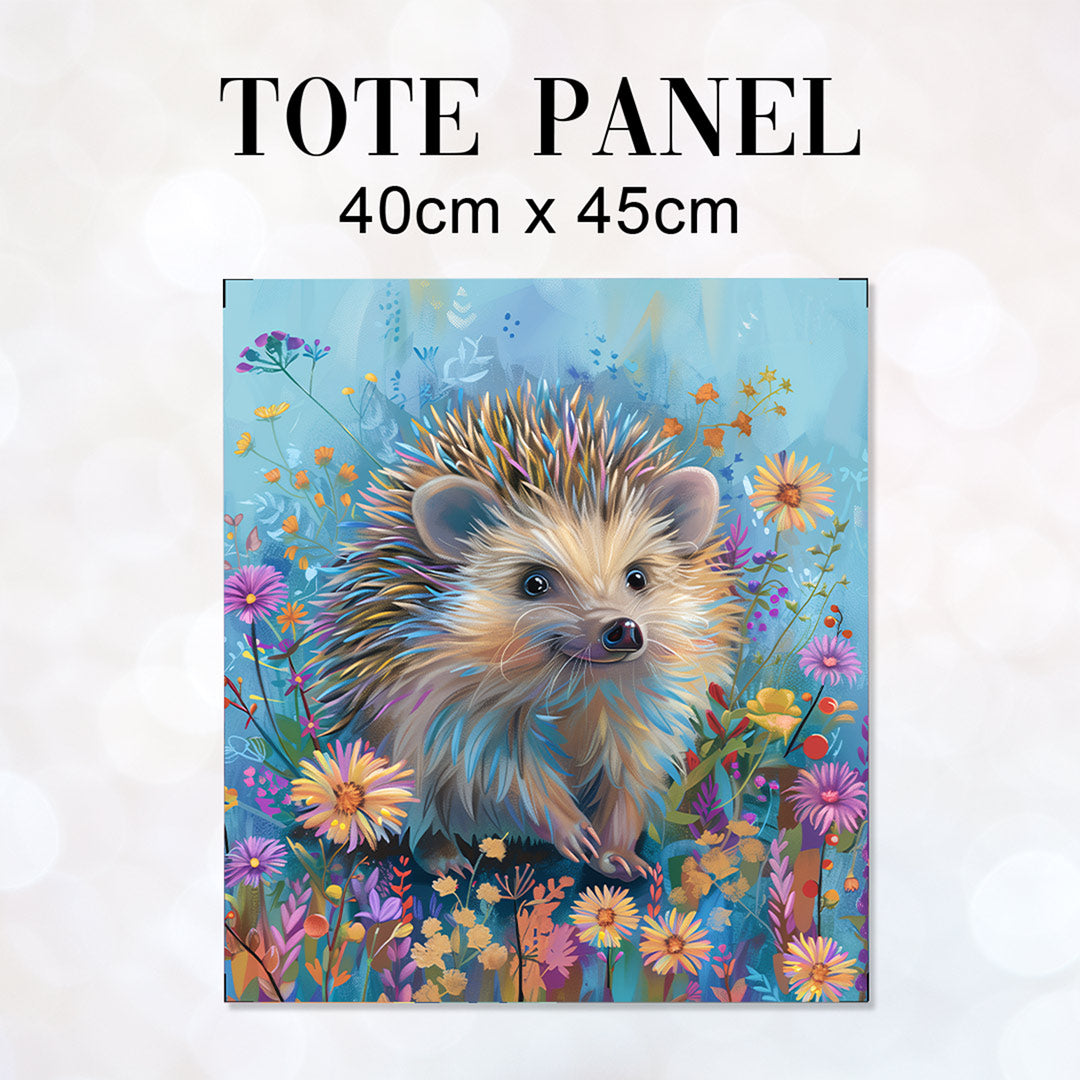 TOTE Fabric Bag Pastel Hedgehog TP-323