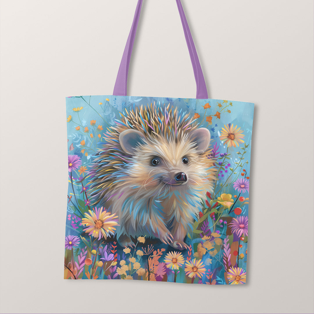 TOTE Fabric Bag Pastel Hedgehog TP-323