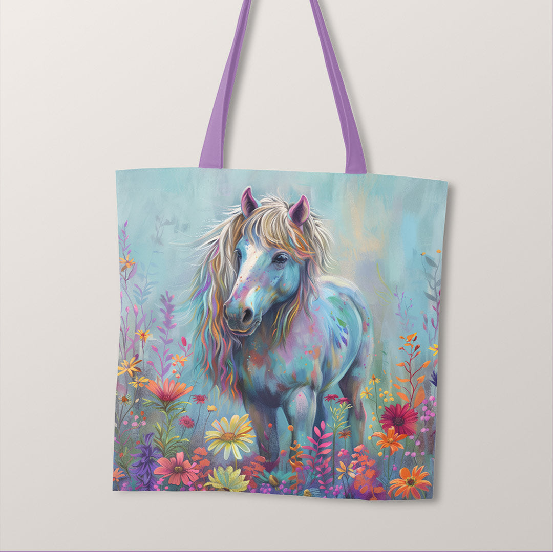 TOTE Fabric Bag Pastel Horse TP-327
