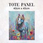 TOTE Fabric Bag Pastel Horse TP-327
