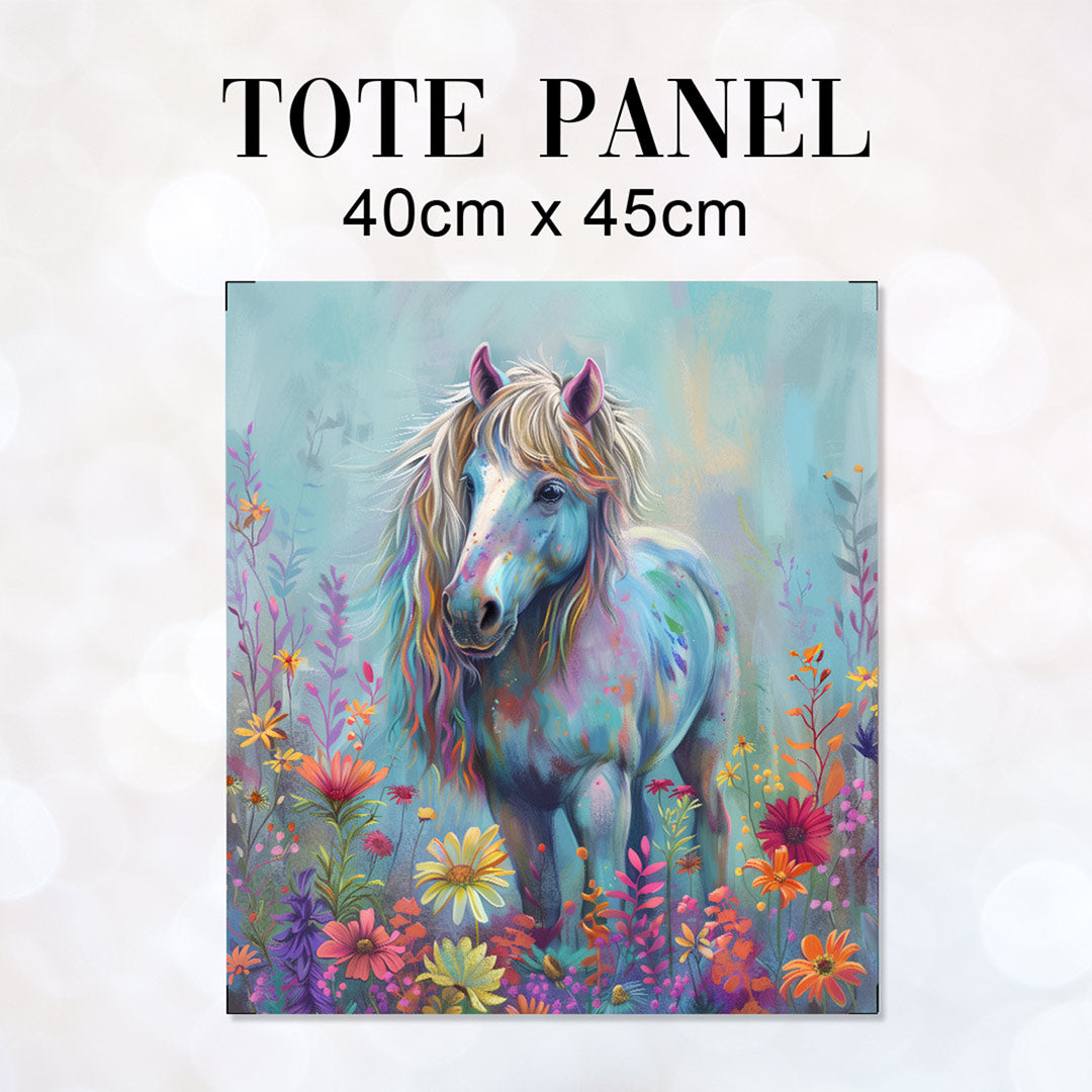 TOTE Fabric Bag Pastel Horse TP-327