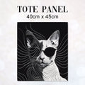 TOTE Chic Cat 1 Fabric Bag Panel TP-329
