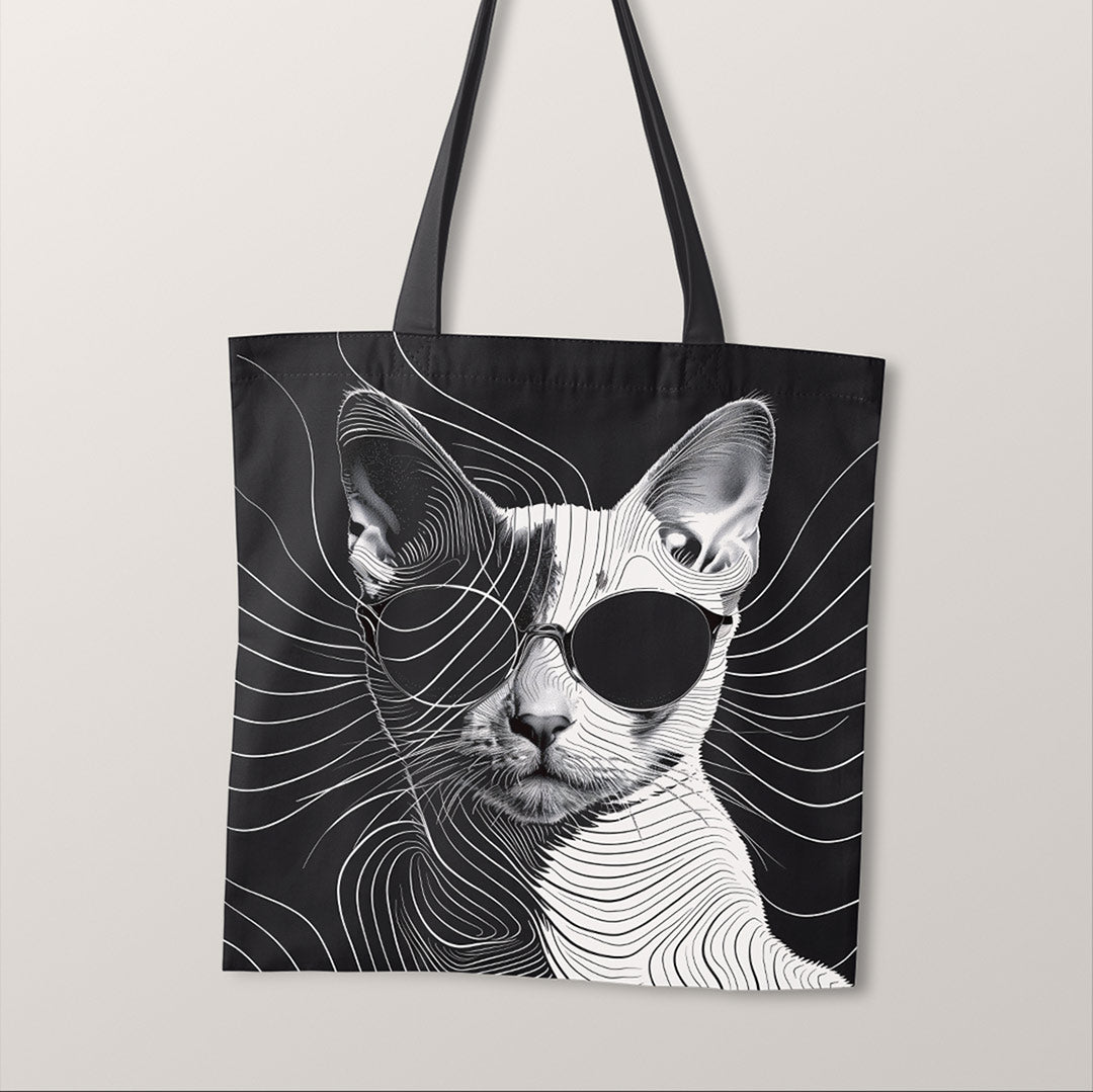 TOTE Chic Cat 1 Fabric Bag Panel TP-329