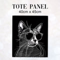 TOTE Chic Cat 3 Fabric Bag Panel TP-330