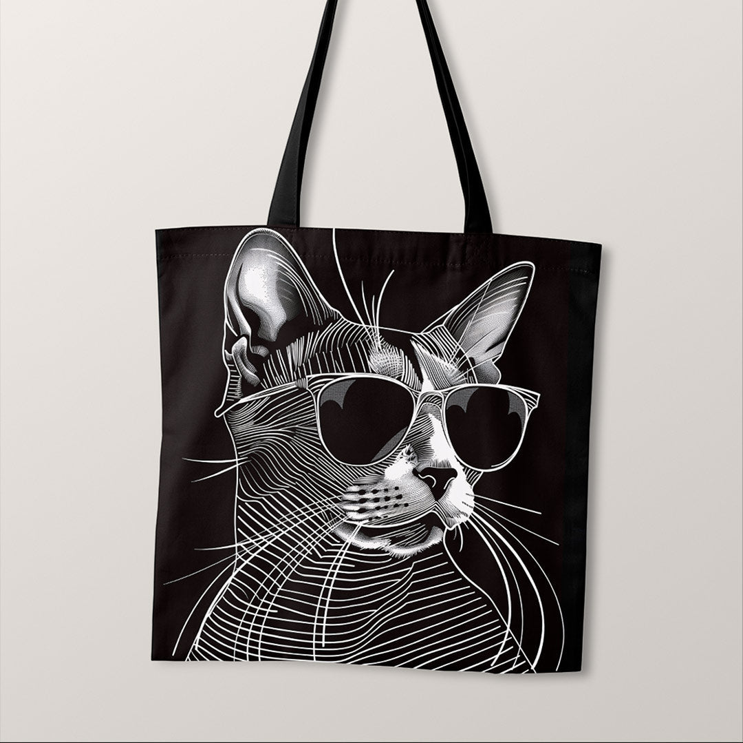 TOTE Chic Cat 3 Fabric Bag Panel TP-330