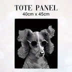 TOTE Chic Poodle Fabric Bag Panel TP-332
