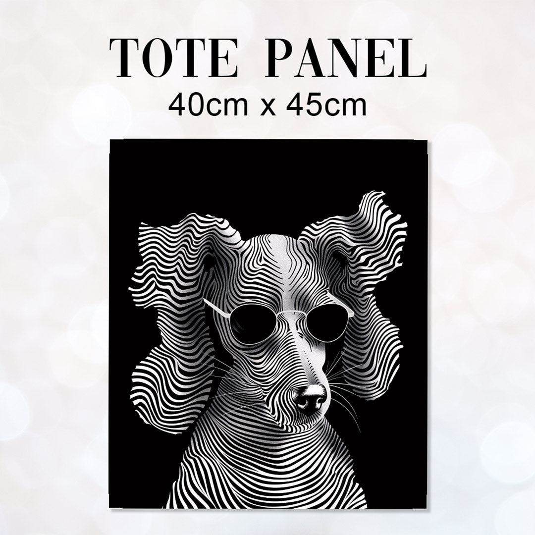 TOTE Chic Poodle Fabric Bag Panel TP-332