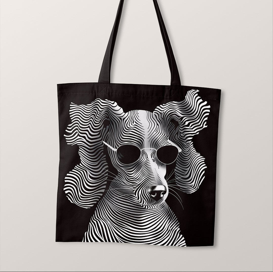 TOTE Chic Poodle Fabric Bag Panel TP-332