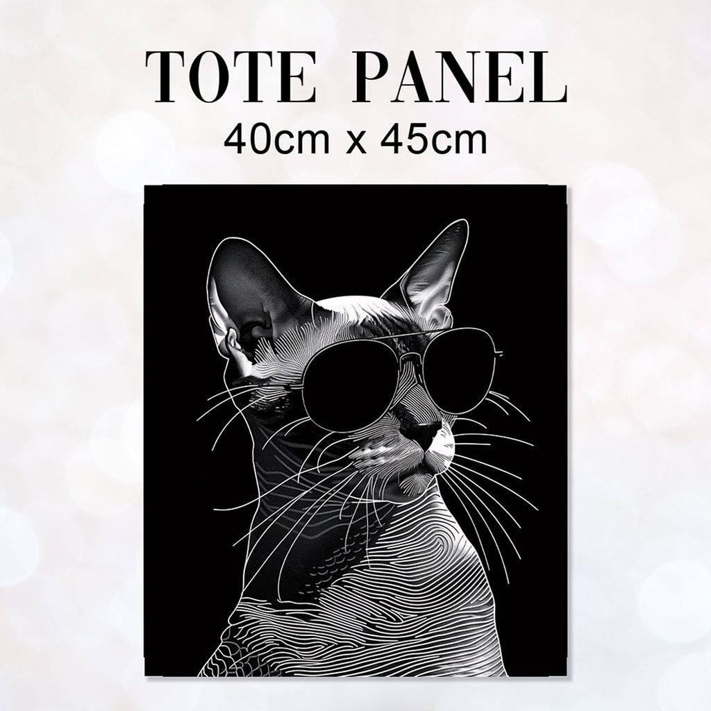 TOTE Chic Siam Cat 2 Fabric Bag Panel TP-333