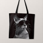 TOTE Chic Siam Cat 2 Fabric Bag Panel TP-333