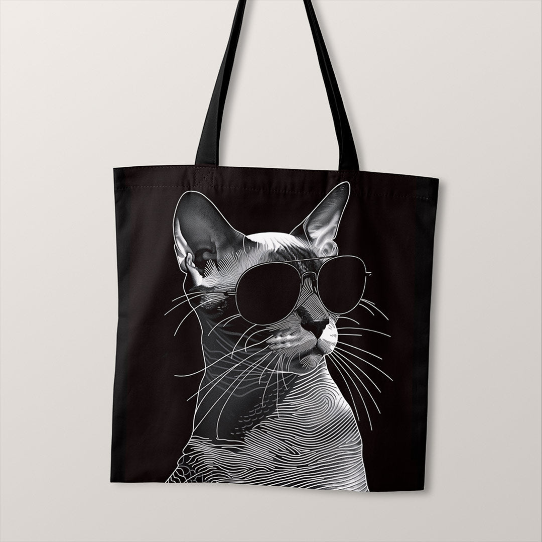 TOTE Chic Siam Cat 2 Fabric Bag Panel TP-333