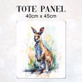 TOTE Watercolour Kangaroo Fabric Bag Panel TP-335
