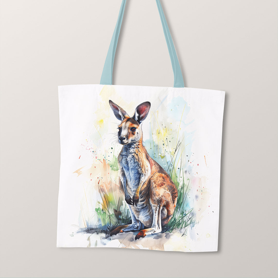 TOTE Watercolour Kangaroo Fabric Bag Panel TP-335