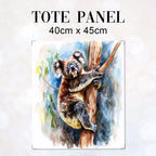 TOTE Watercolour Koala 2 Fabric Bag Panel TP-336