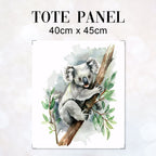 TOTE Watercolour Koala Fabric Bag Panel TP-338