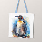 TOTE Watercolour Penguin 3 Fabric Bag Panel TP-340