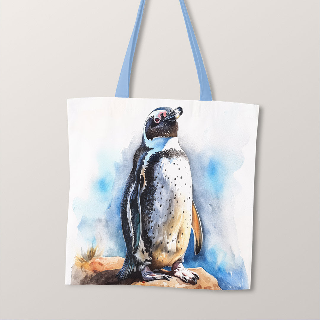 TOTE Watercolour Penguin Fabric Bag Panel TP-341