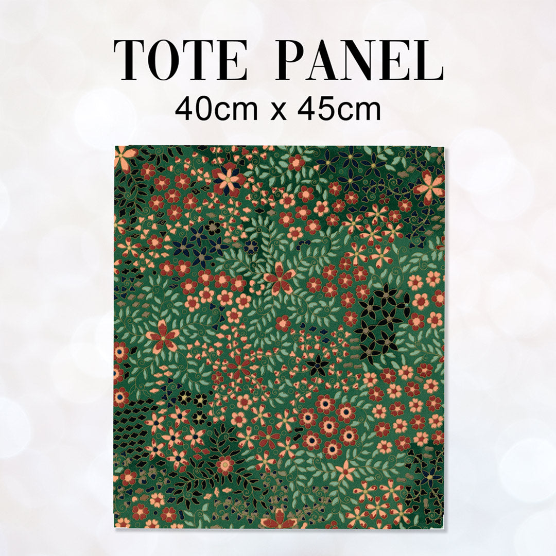 TOTE Japanese Floral Fabric Bag Panel TP-345
