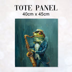 TOTE Saxophone Frog 5 Fabric Bag Panel TP-345