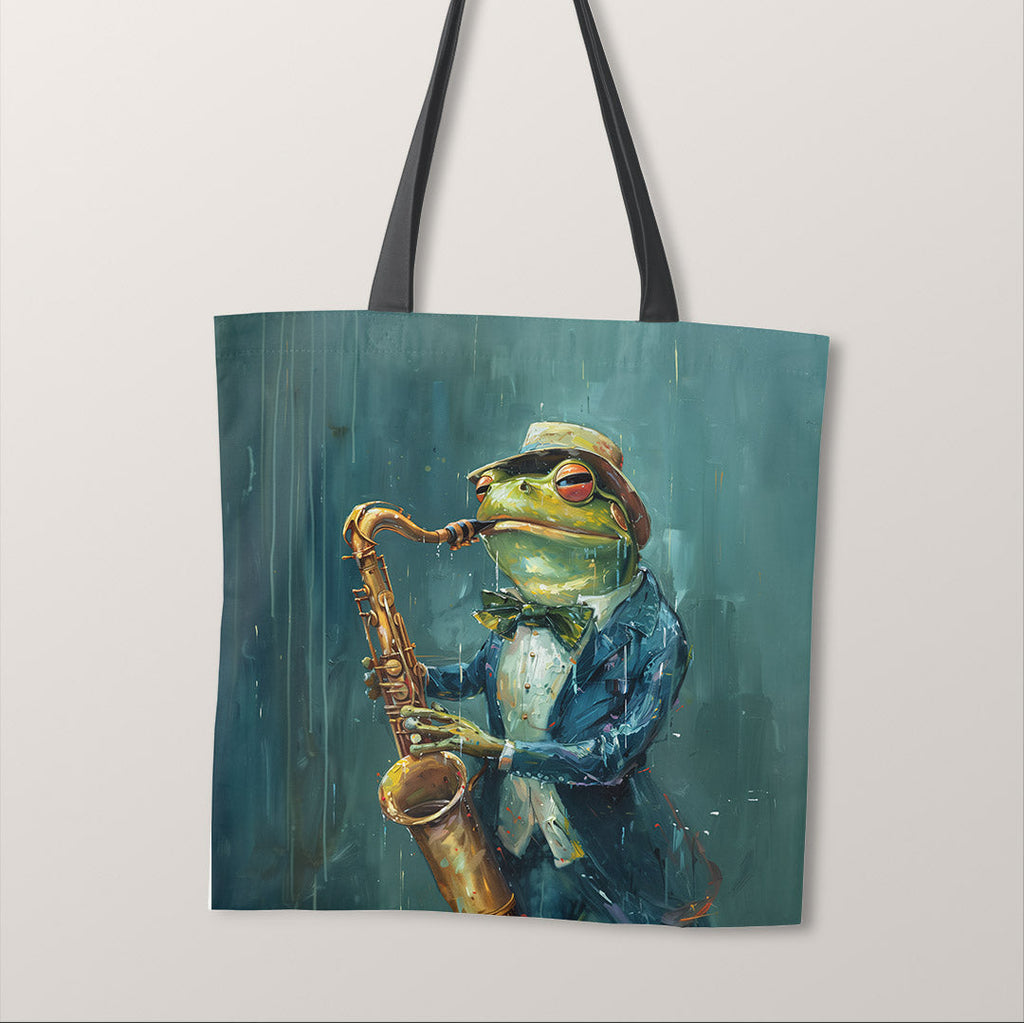 TOTE Saxophone Frog 5 Fabric Bag Panel TP-345