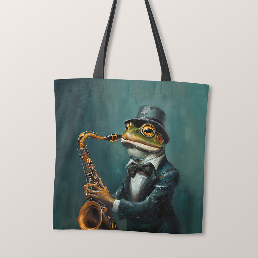 TOTE Saxophone Frog 4 Fabric Bag Panel TP-370