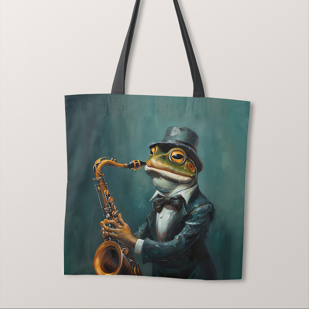 TOTE Saxophone Frog 4 Fabric Bag Panel TP-370