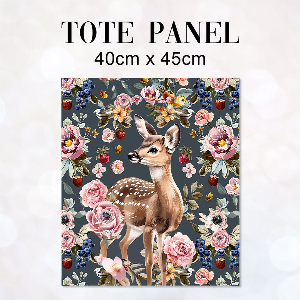 TOTE Summer Fawn Fabric Bag Panel TP-347
