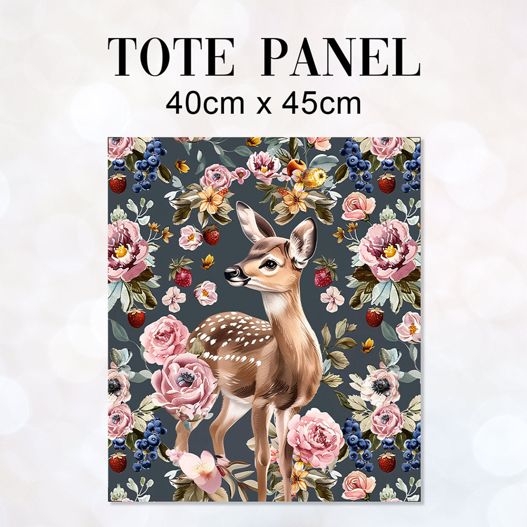 TOTE Summer Fawn Fabric Bag Panel TP-347
