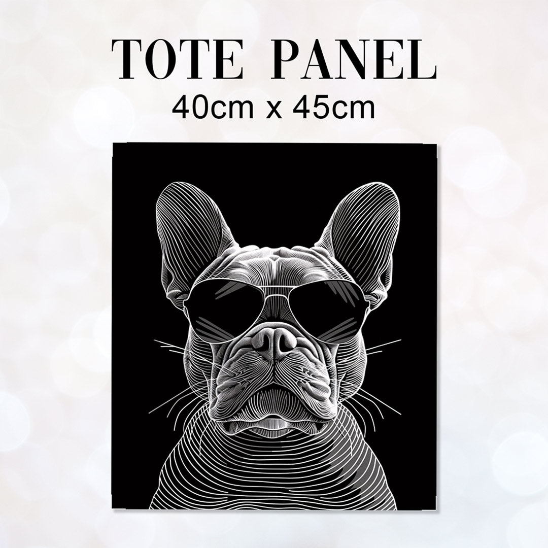 TOTE Chic Bulldog Fabric Bag Panel TP-373