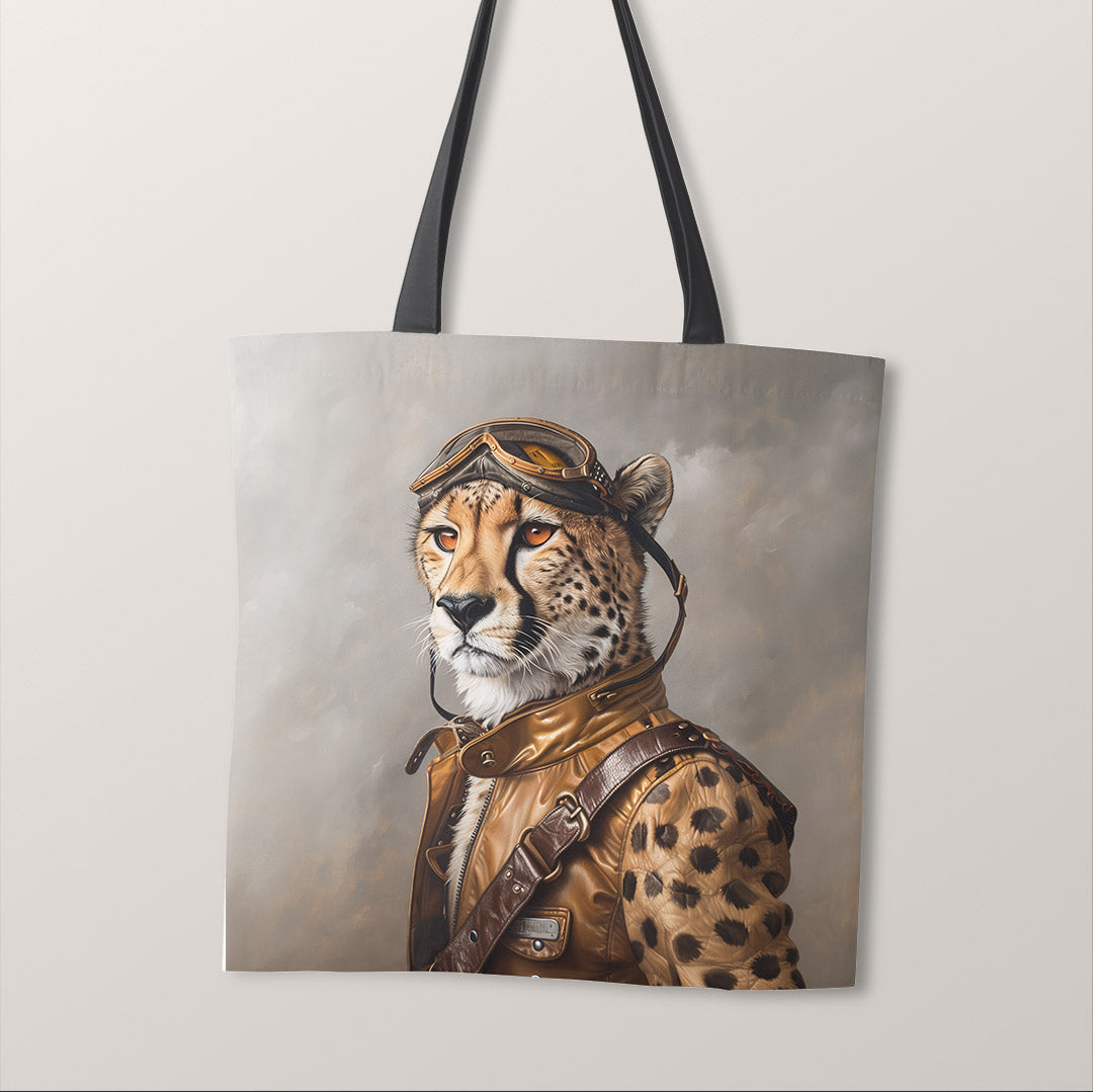 TOTE Aviator Cheetah Fabric Bag Panel TP-357